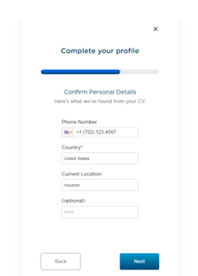 Airswift - Add Personal Details