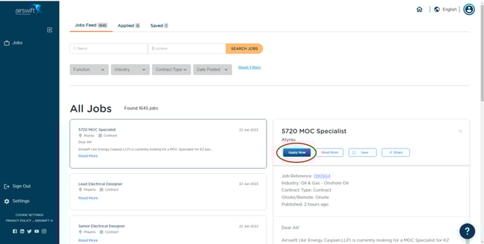 Airswift - How to Apply for a Job 2
