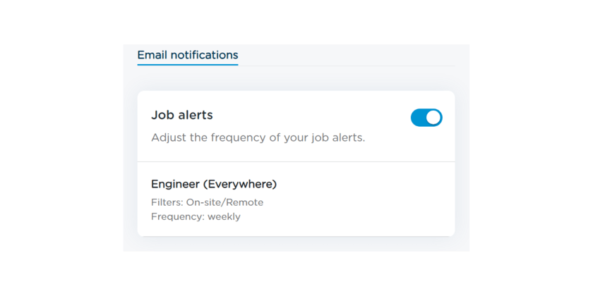Guide to registering for job alerts