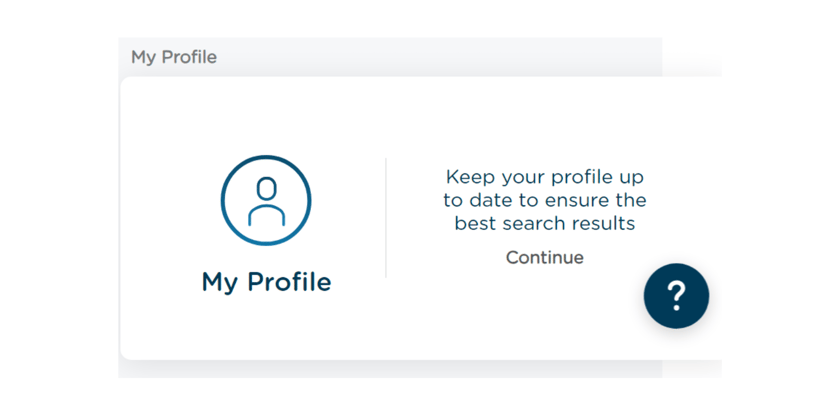 My Profile screen on Airswift Digital candidate portal