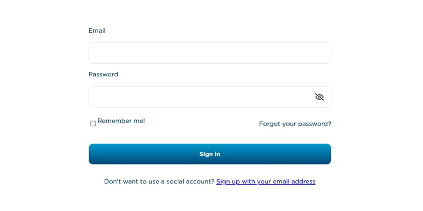 Sign In screen on Airswift Digital candidate portal