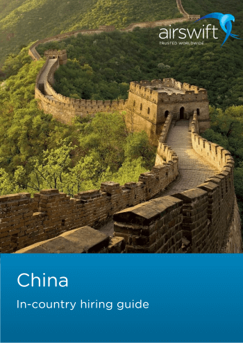 Airswift hiring guide China