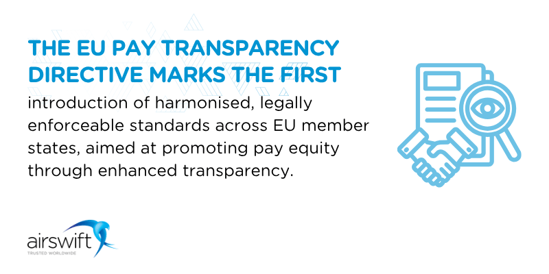 For the first time, the EUPTD establishes harmonised, legally binding standards across EU member states to support pay equity through increased transparency.