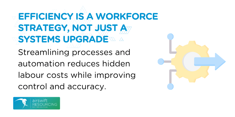 Efficiency is a workforce strategy, not just a systems upgrade Efficiency is a workforce strategy, not just a systems upgrade