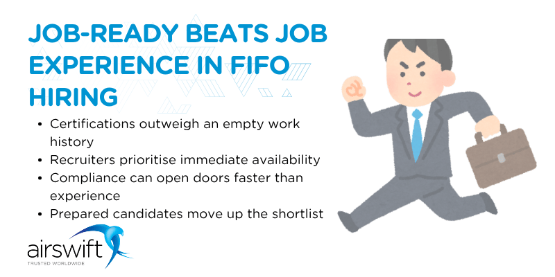 Job-ready beats job experience in FIFO hiring