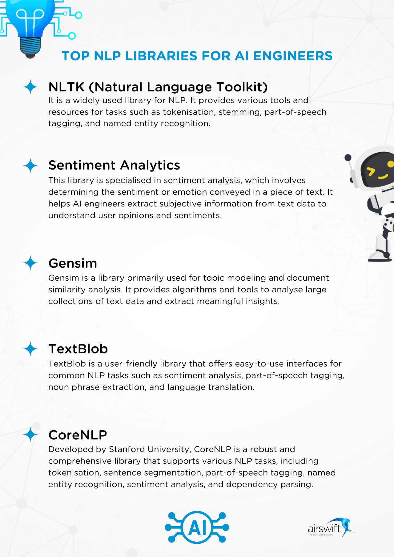 NLP AI Engineering - Top Libraries