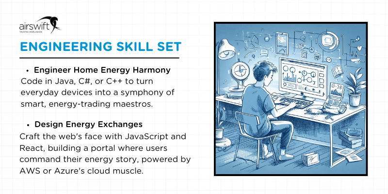 Programmer at computer for Engineering Skill Set