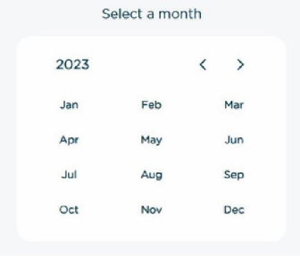 Select a month