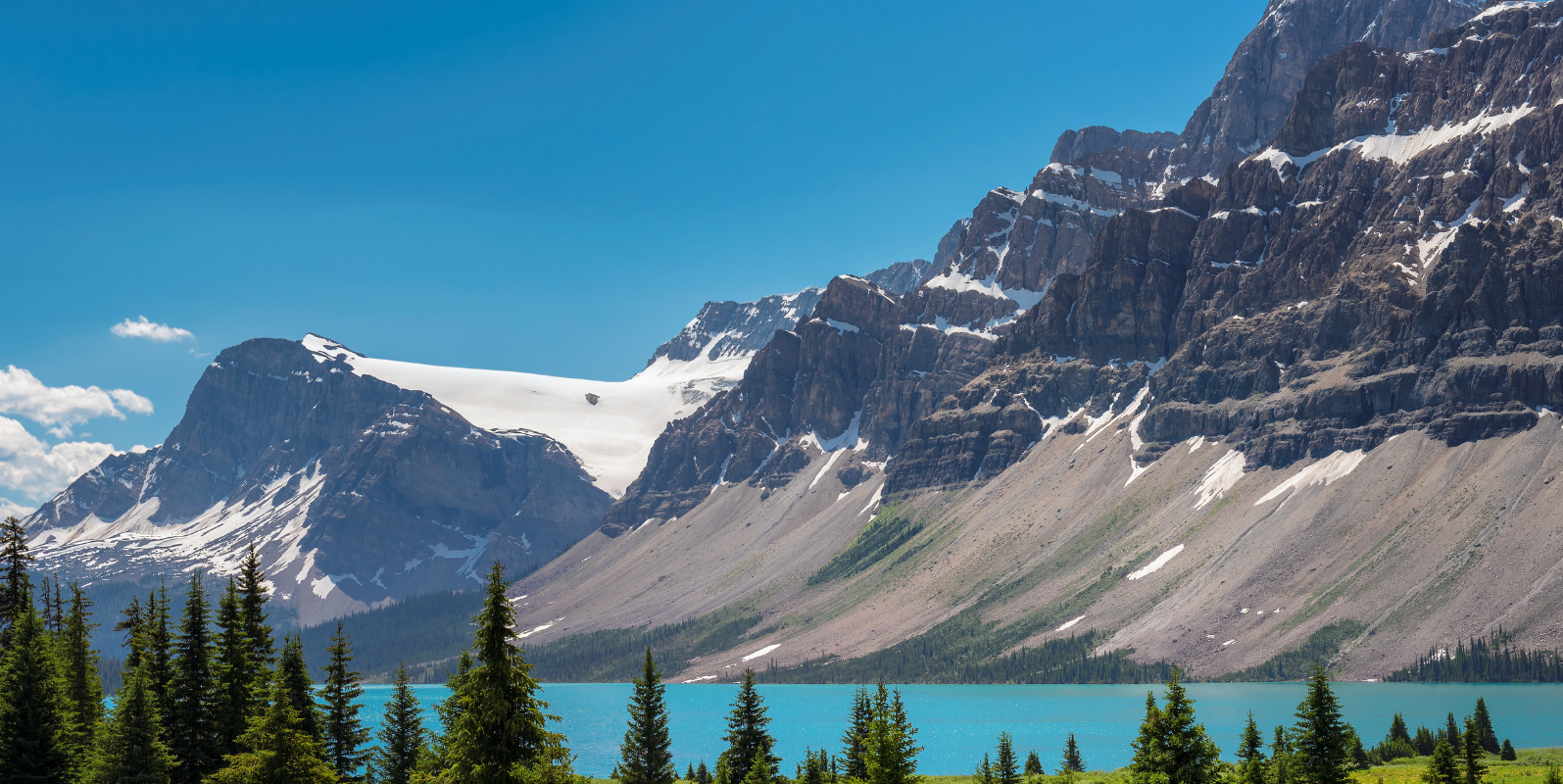 Panoramic view of the Canadian Rockies