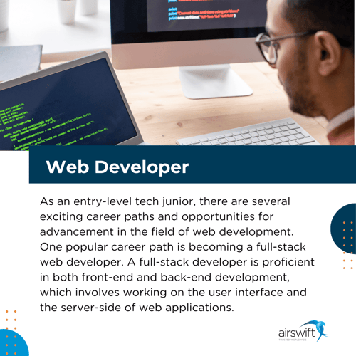 Web developer career path