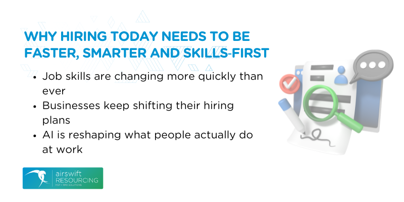 Why Hiring Today Needs to Be Faster, Smarter AND Skills‐First Why Hiring Today Needs to Be Faster, Smarter AND Skills‐First