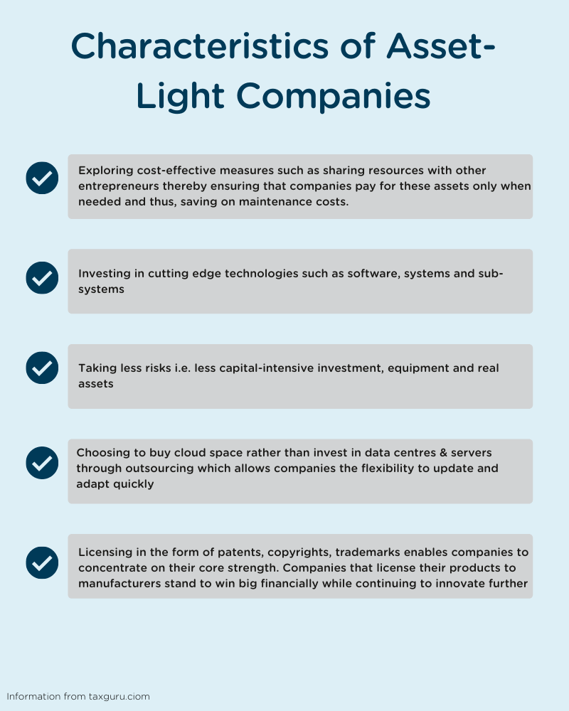 characteristics of asset-light companies