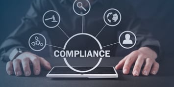 The word Compliance connects with different 